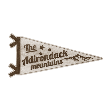 Adirondack Mountains Pennant Wood Magnet