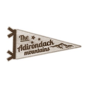 Adirondack Mountains Pennant Wood Magnet