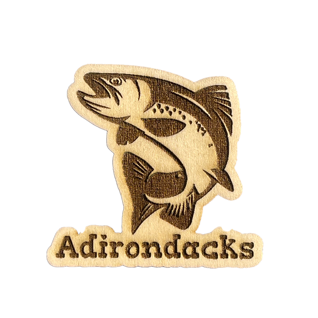 Adirondacks Trout Wood Magnet