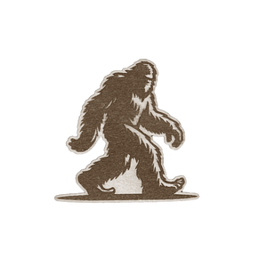 Big Foot Silhouette Wood Magnet