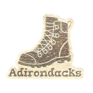 Hiking Boot Wood Magnet