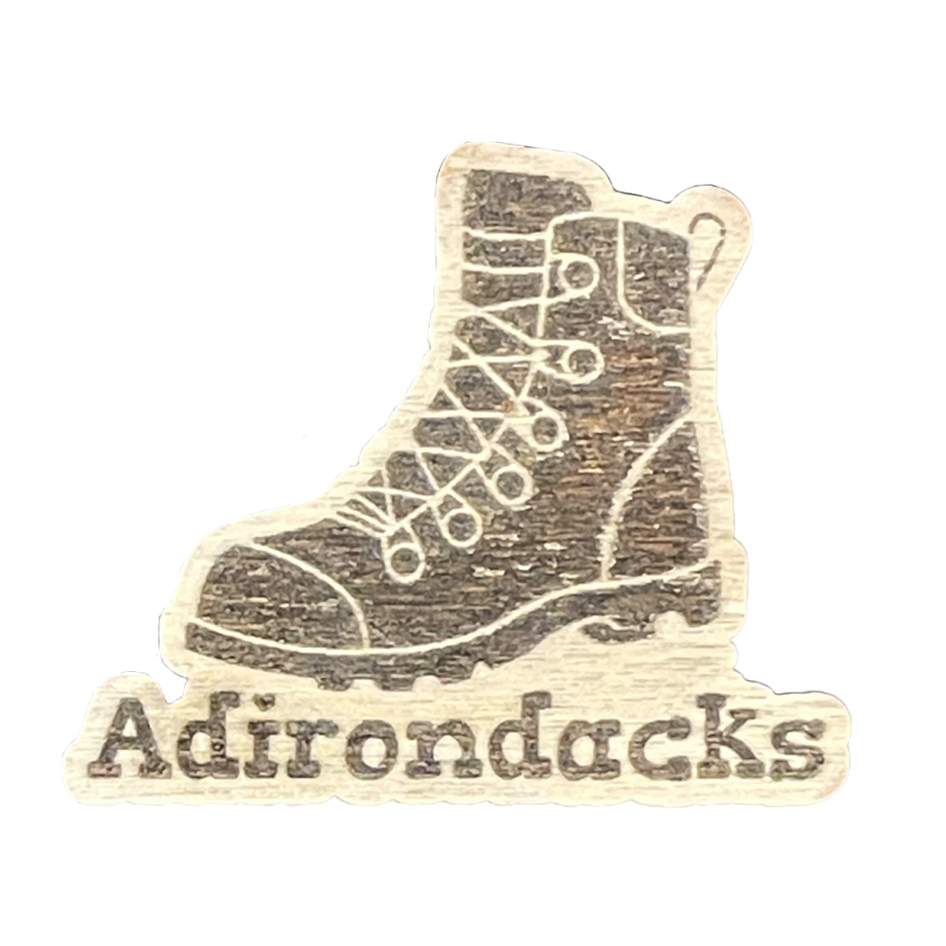 Hiking Boot Wood Magnet