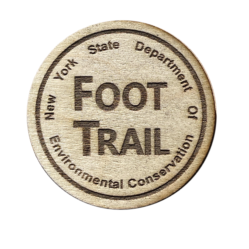 Foot Trail Wood Magnet