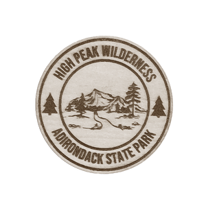 High Peak Wilderness Wood Magnet