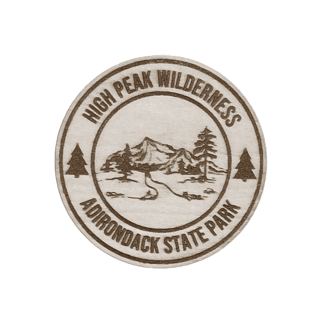 High Peak Wilderness Wood Magnet