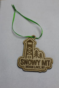 Snowy MT Firetower Ornament