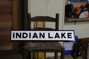 INDIAN LAKE SIGN