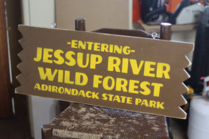 Jessup River Wild Forest Sign