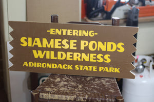Siamese Ponds Wild Forest Sign