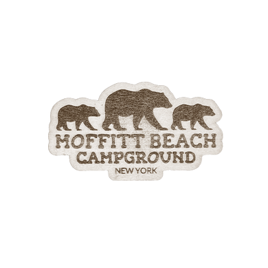 Moffitt Beach Bear Wood Magnet