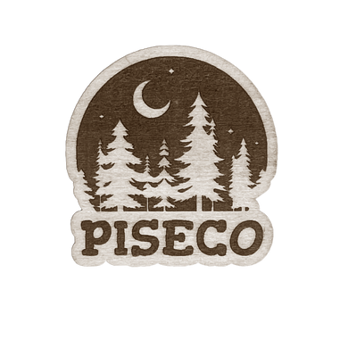 Piseco Night Wood Magnet