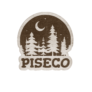 Piseco Night Wood Magnet