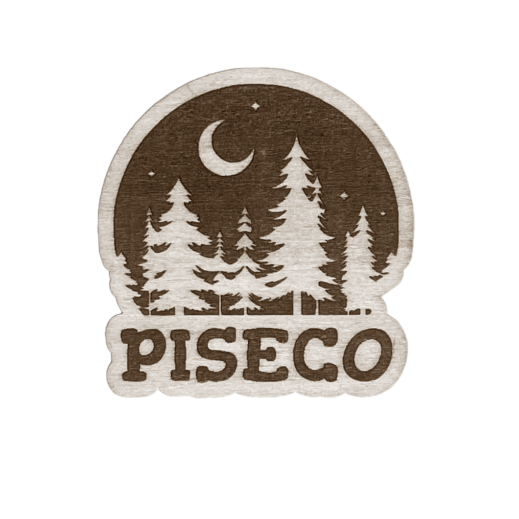 Piseco Night Wood Magnet