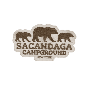 Sacandaga Bear Wood Magnet
