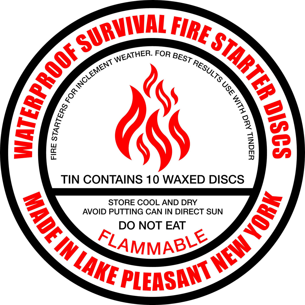SURVIVAL FIRE STARTER DISCS (FREE SHIPPING!)